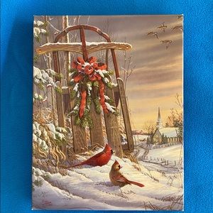 🌸 2/$15 🌸 Springbok 500 Piece Puzzle “Cardinaux et Luge”
